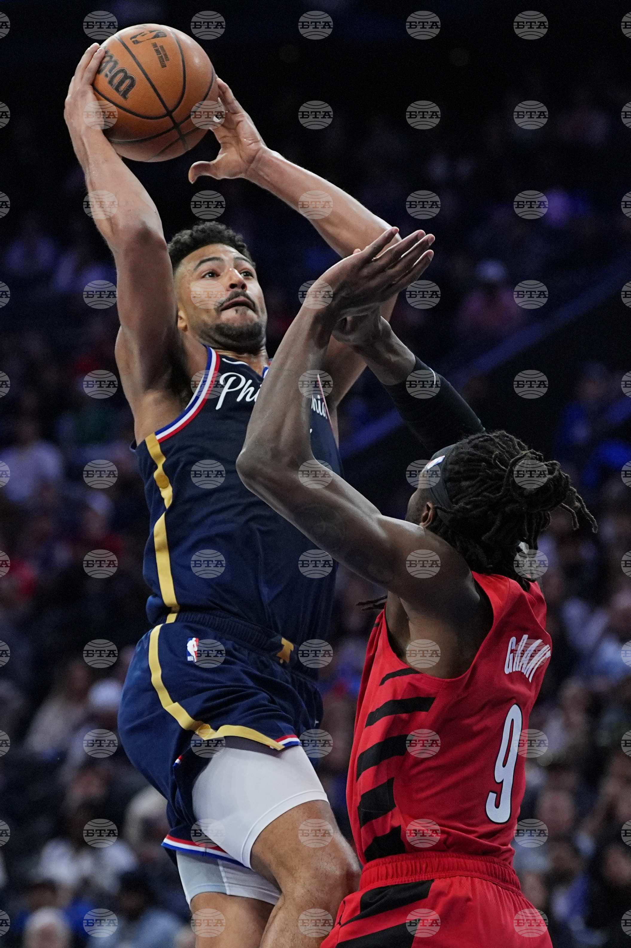 Trail Blazers 76ers Basketball