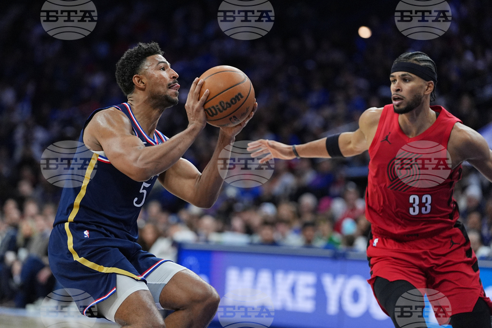 Trail Blazers 76ers Basketball