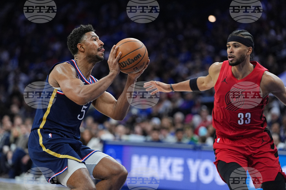 Trail Blazers 76ers Basketball