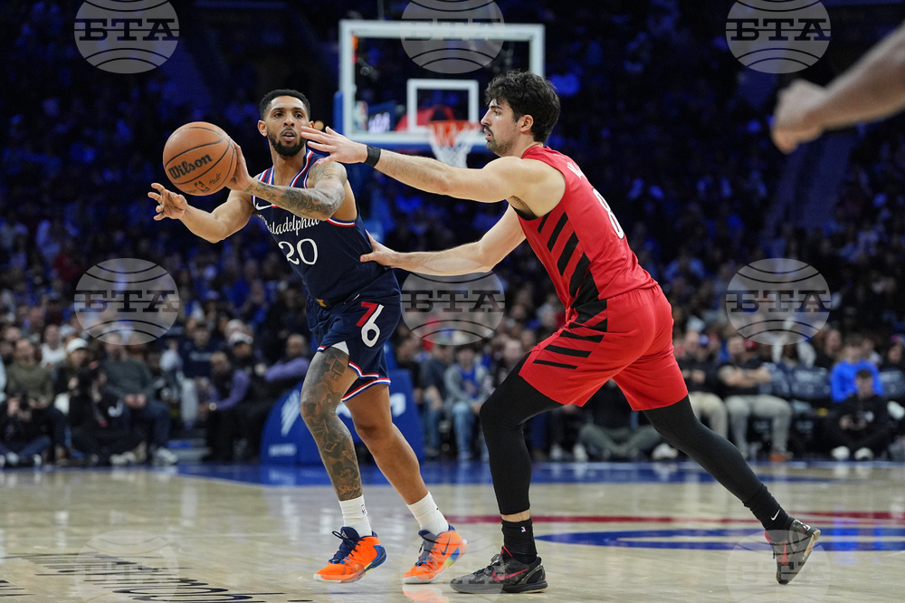 Trail Blazers 76ers Basketball