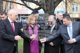 Паметник на юристите-спасители на българските евреи - първа копка