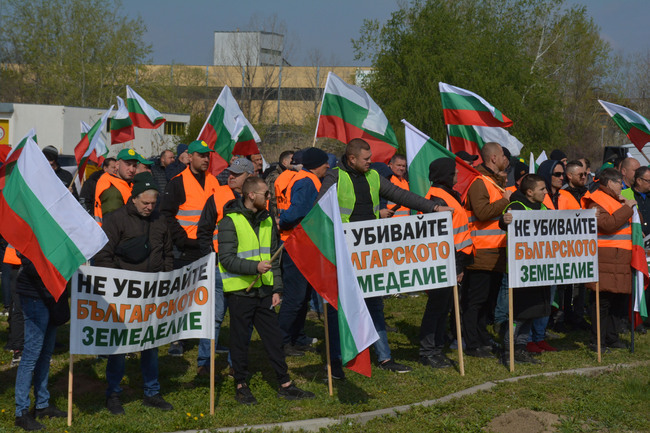 Българският фермерски съюз се включва в националния протест на земеделците, който започва в понеделник