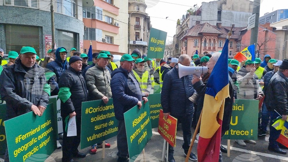 Румъния - Букурещ - фермери - протест