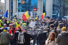 Румъния - Букурещ - фермери - протест