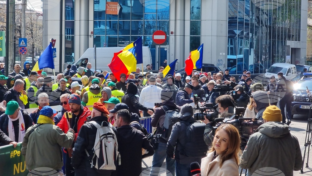 Румъния - Букурещ - фермери - протест