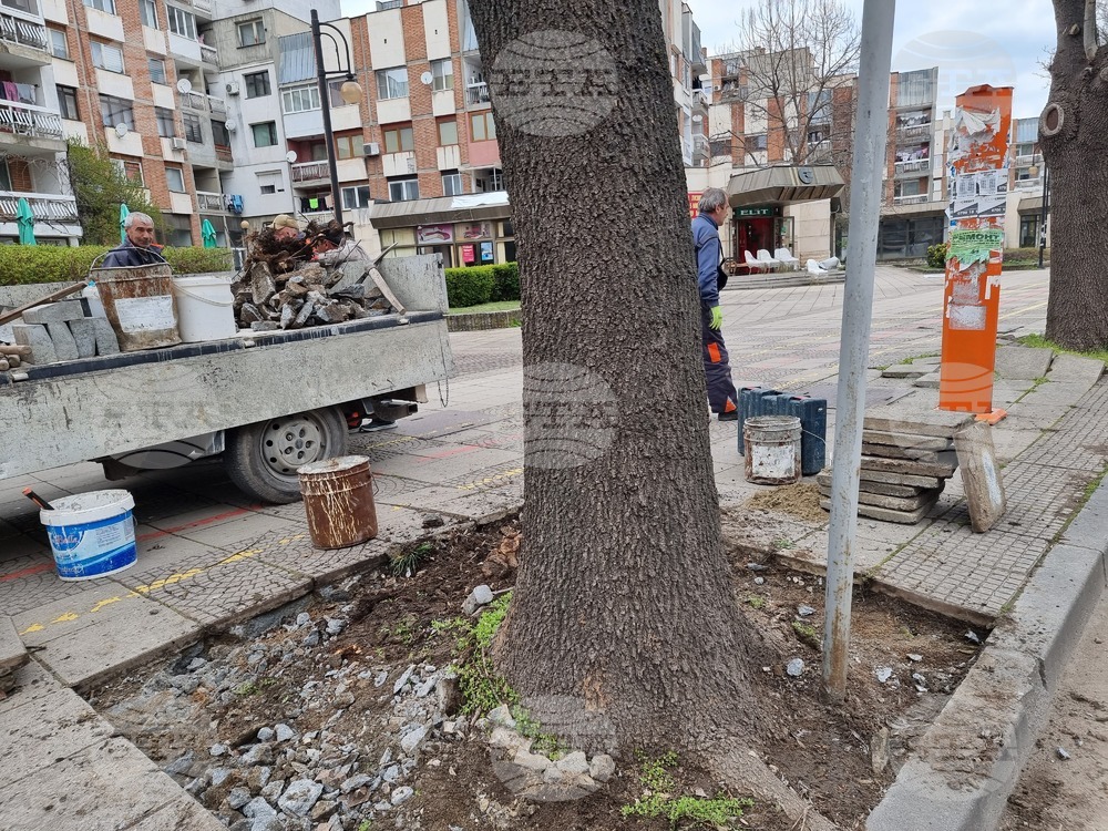 Разград - тротоари - ремонт