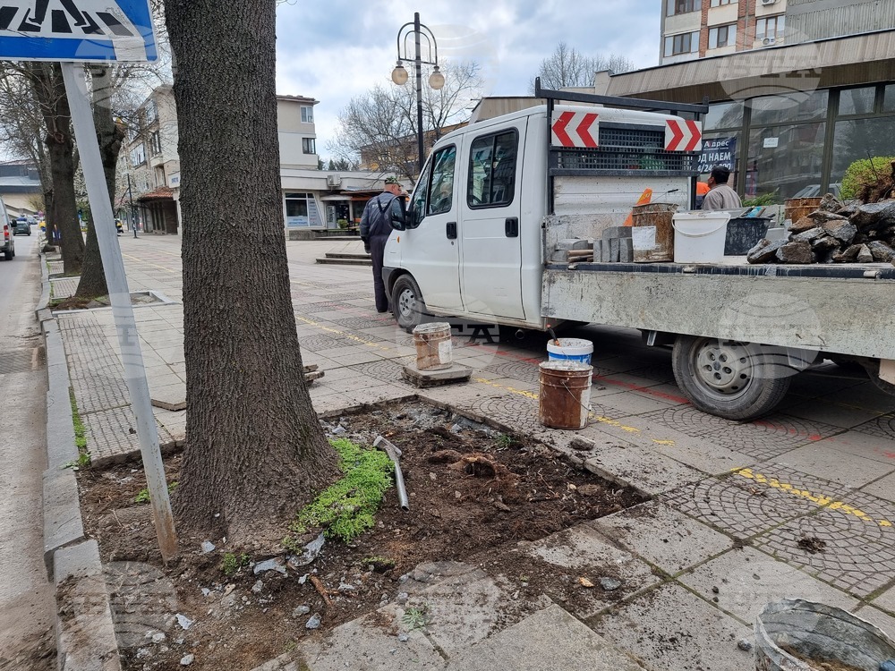 Разград - тротоари - ремонт