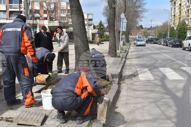 Разград - тротоари - ремонт