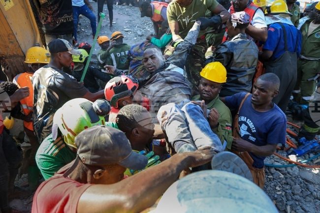 APTOPIX Kenya Collapsed Building
