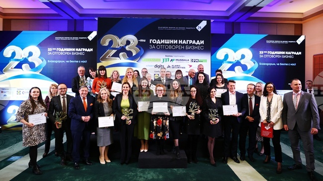 Българският форум на бизнес лидерите връчи за 23-ти път Годишните награди за отговорен бизнес