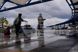 APTOPIX Travel Delays