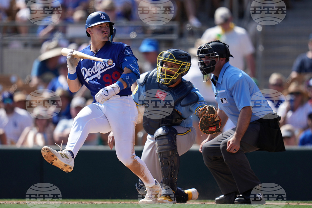 Brewers Dodgers Spring Baseball