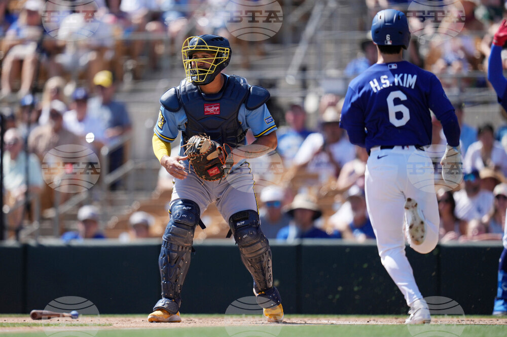 Brewers Dodgers Spring Baseball