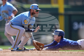 Brewers Dodgers Spring Baseball