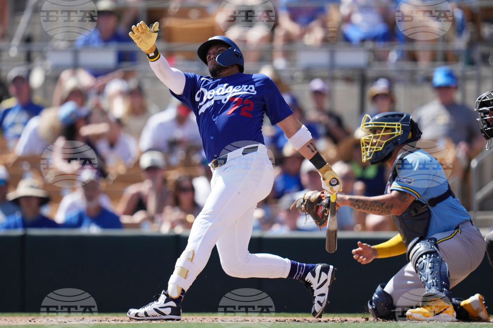 Brewers Dodgers Spring Baseball
