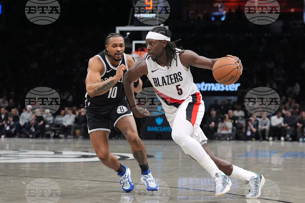 Trail Blazers Nets Basketball