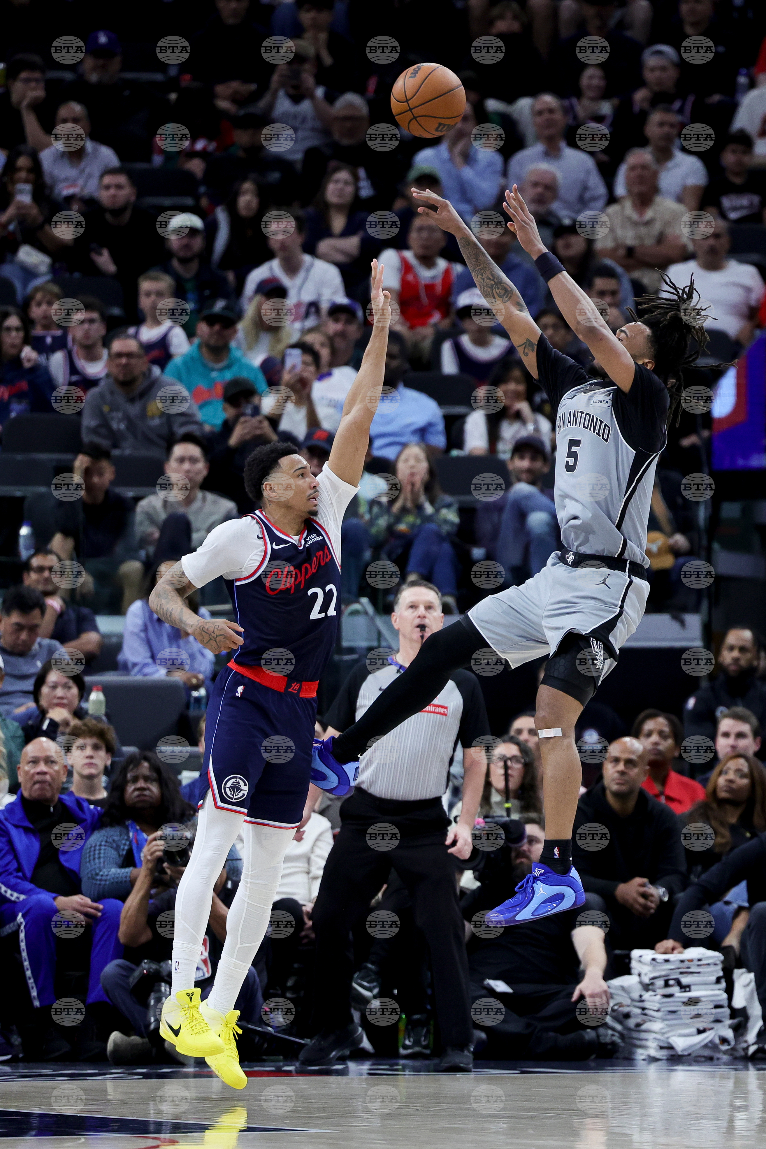 Spurs Clippers Basketball