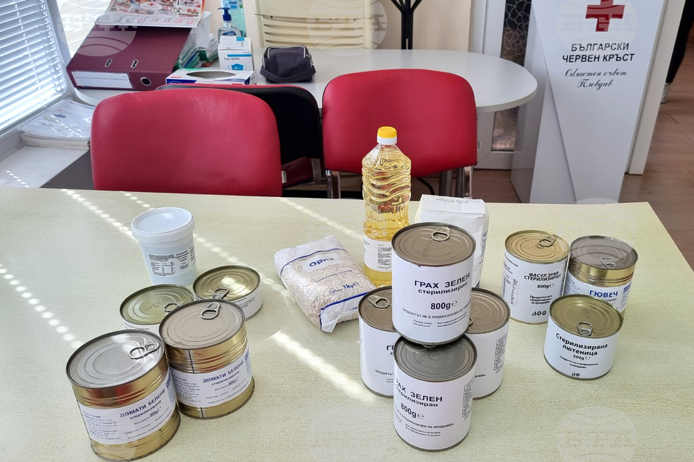 Пловдив - Български червен кръст - хранителни пакети