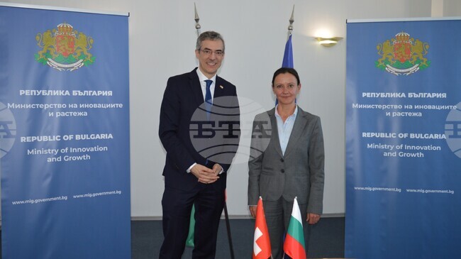 Задълбочаване на сътрудничеството в иновациите между България и Швейцария обсъди служебният министър Младенова с посланик Хагман 