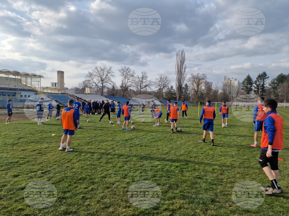 Търговище - детско-юношески футбол - открита тренировка