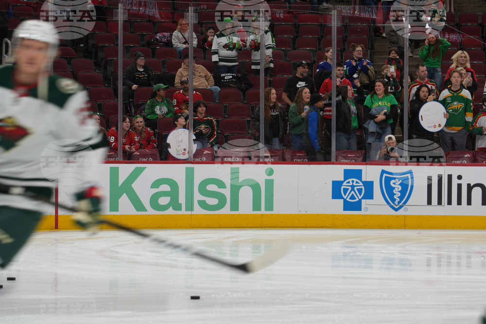 Wild Blackhawks Hockey