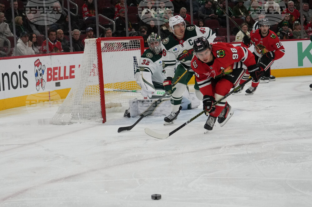 Wild Blackhawks Hockey