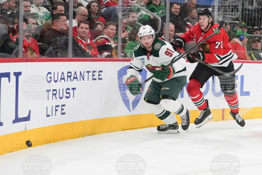 Wild Blackhawks Hockey