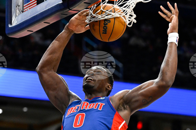 Джейлън Дюрен отбеляза 23 точки, Детройт Пистънс победи Голдън Стейт Уориърс в мач от редовния сезон на Националната баскетболна асоциация