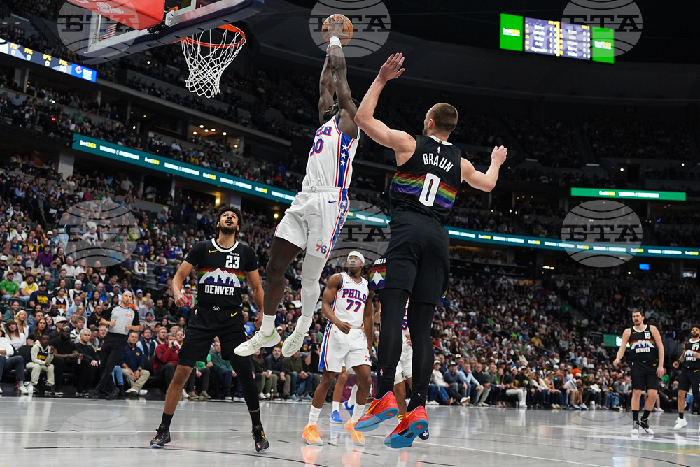 76ers Nuggets Basketball