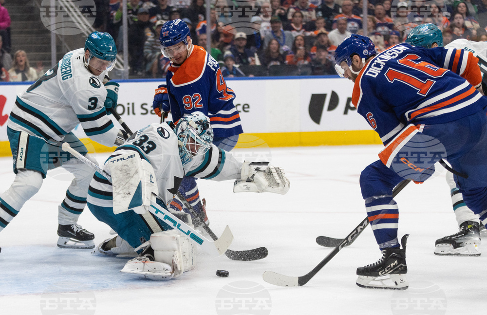 Sharks Oilers Hockey
