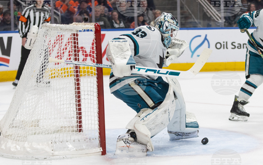 Sharks Oilers Hockey