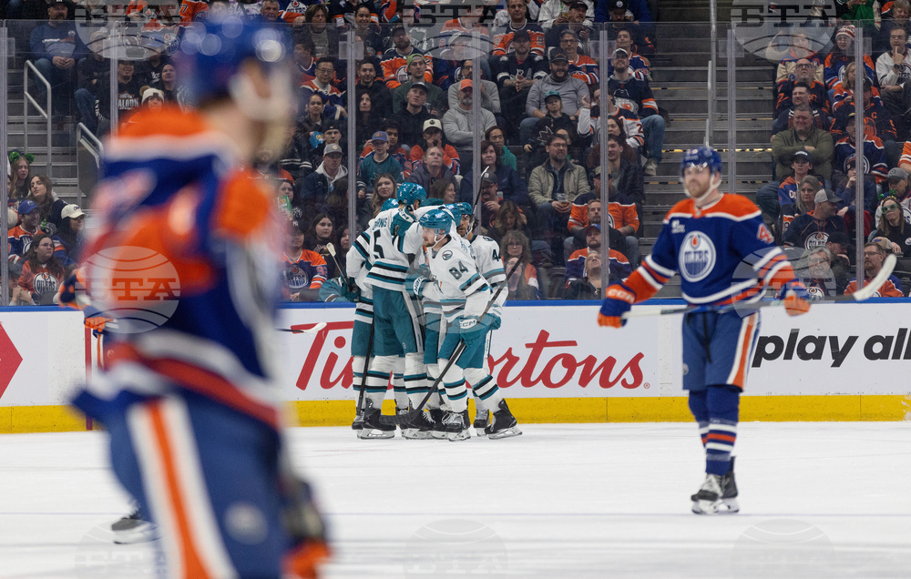 Sharks Oilers Hockey