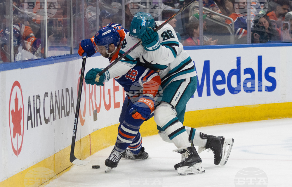 Sharks Oilers Hockey