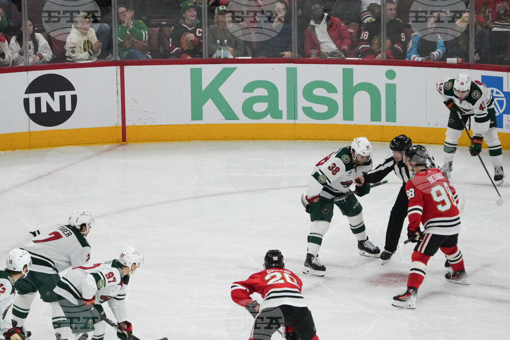 Wild Blackhawks Hockey