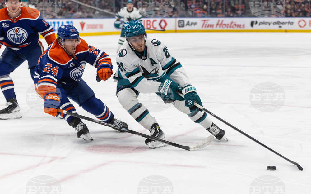 Sharks Oilers Hockey