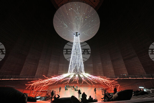 APTOPIX Germany Gasometer Forest Exhibition