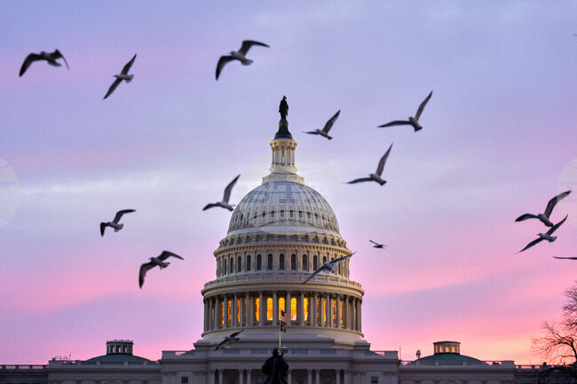 APTOPIX Washington Sunrise