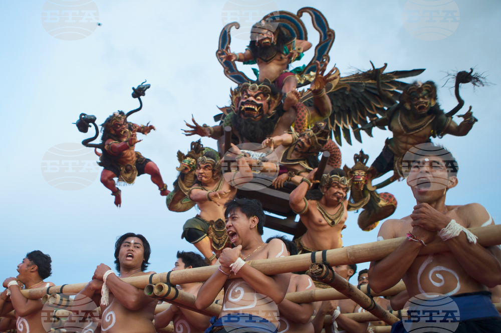 APTOPIX Indonesia Hindu New year