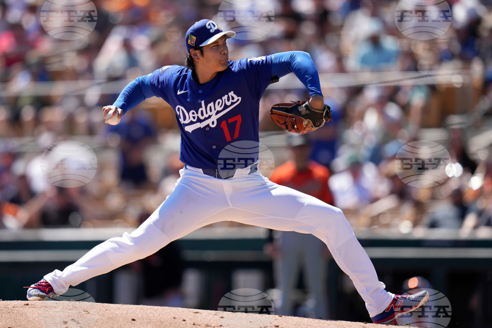 Giants Dodgers Spring Baseball