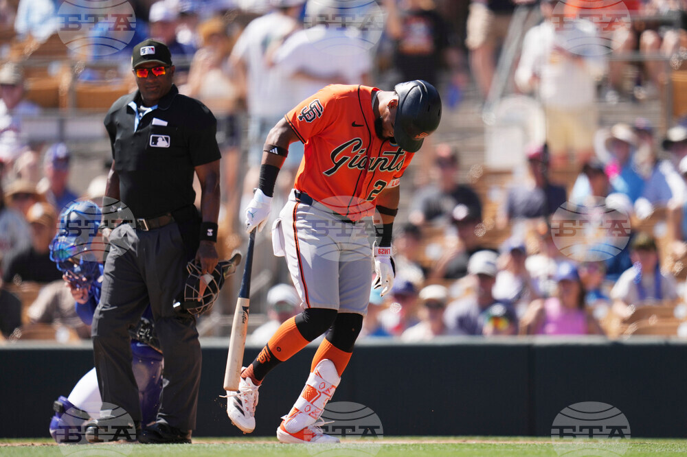 Giants Dodgers Spring Baseball