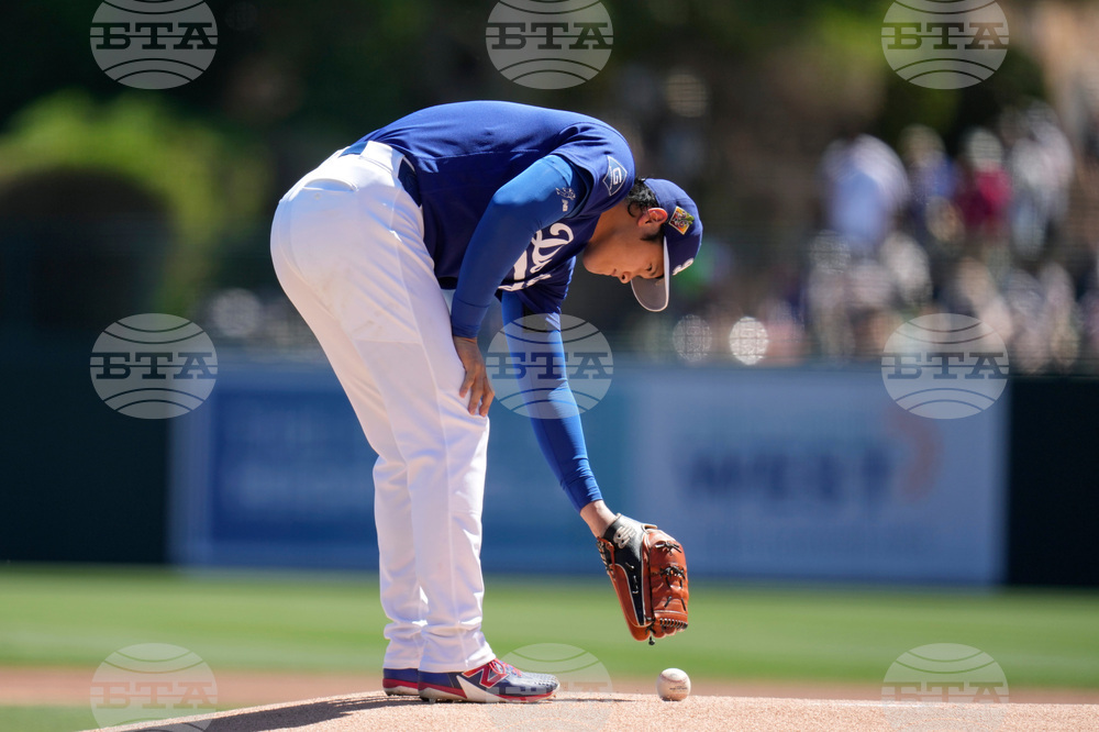 Giants Dodgers Spring Baseball