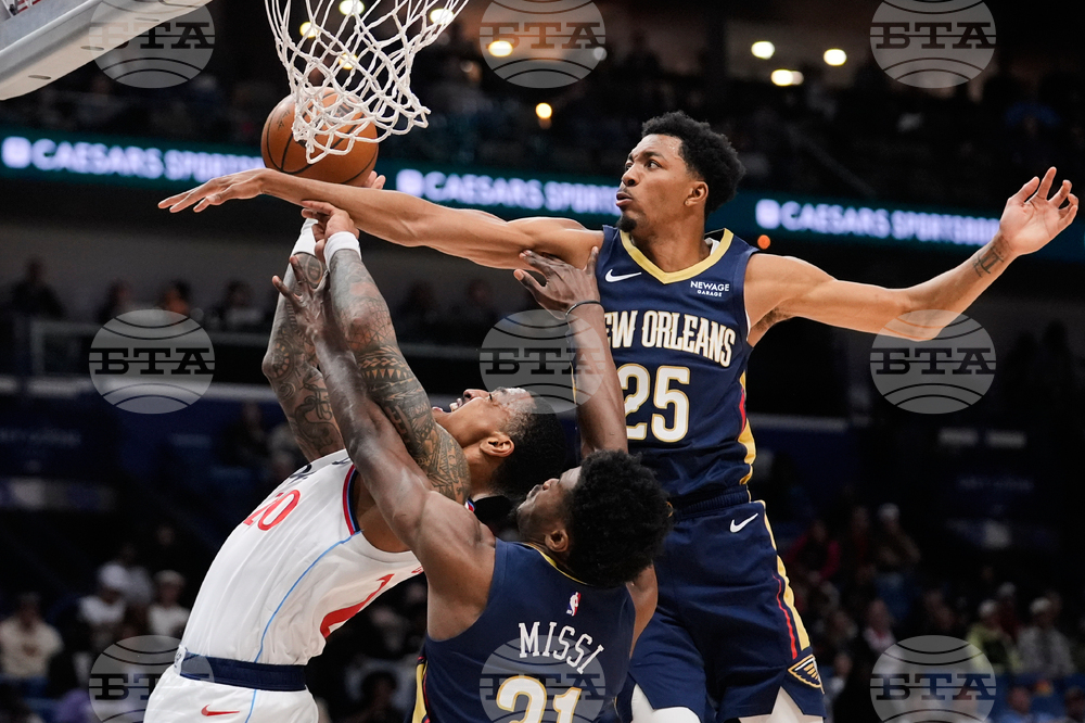 APTOPIX Clippers Pelicans Basketball