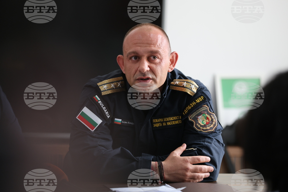 Благоевград - Югозападно държавно предприятие - Регионална дирекция „Пожарна безопасност и защита на населението“ - пресконференция - демонстрация