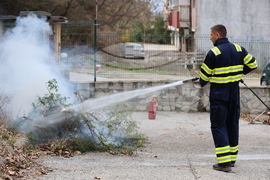 Благоевград - Югозападно държавно предприятие - Регионална дирекция „Пожарна безопасност и защита на населението“ - пресконференция - демонстрация
