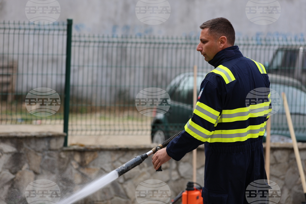 Благоевград - Югозападно държавно предприятие - Регионална дирекция „Пожарна безопасност и защита на населението“ - пресконференция - демонстрация