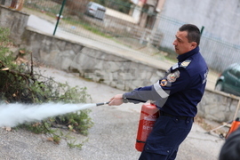 Благоевград - Югозападно държавно предприятие - Регионална дирекция „Пожарна безопасност и защита на населението“ - пресконференция - демонстрация