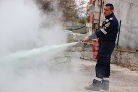 Благоевград - Югозападно държавно предприятие - Регионална дирекция „Пожарна безопасност и защита на населението“ - пресконференция - демонстрация