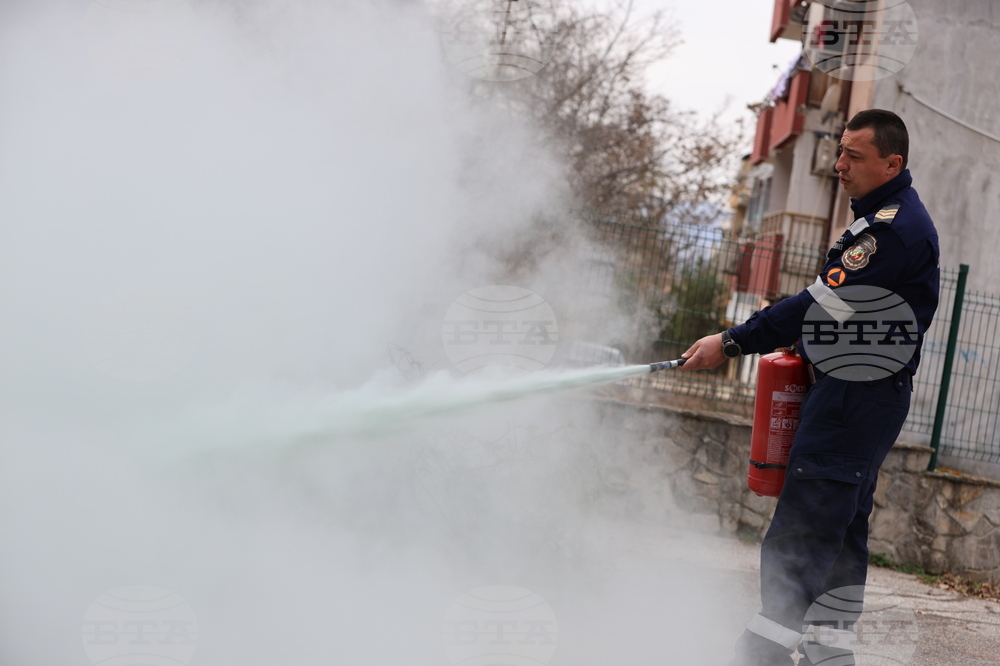 Благоевград - Югозападно държавно предприятие - Регионална дирекция „Пожарна безопасност и защита на населението“ - пресконференция - демонстрация
