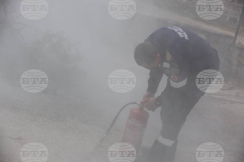 Благоевград - Югозападно държавно предприятие - Регионална дирекция „Пожарна безопасност и защита на населението“ - пресконференция - демонстрация