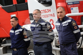 Благоевград - Югозападно държавно предприятие - Регионална дирекция „Пожарна безопасност и защита на населението“ - пресконференция - демонстрация